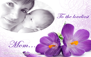 Mother's Day HD Wallpaper showing child is the best gift for mother